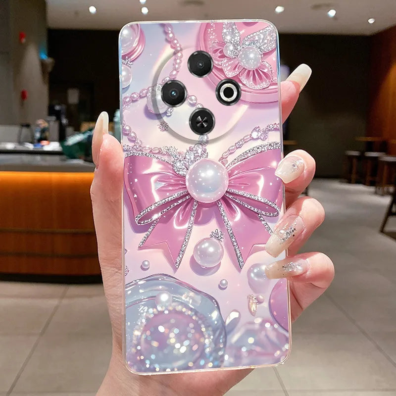 For Tecno Spark 30C Case kl5 kl5n Aesthetic Butterfly Flower Clear Soft Silicone Back Cover Techno Spark 30C Phone Case k15 k15n by FLIPSTYLEZLLC