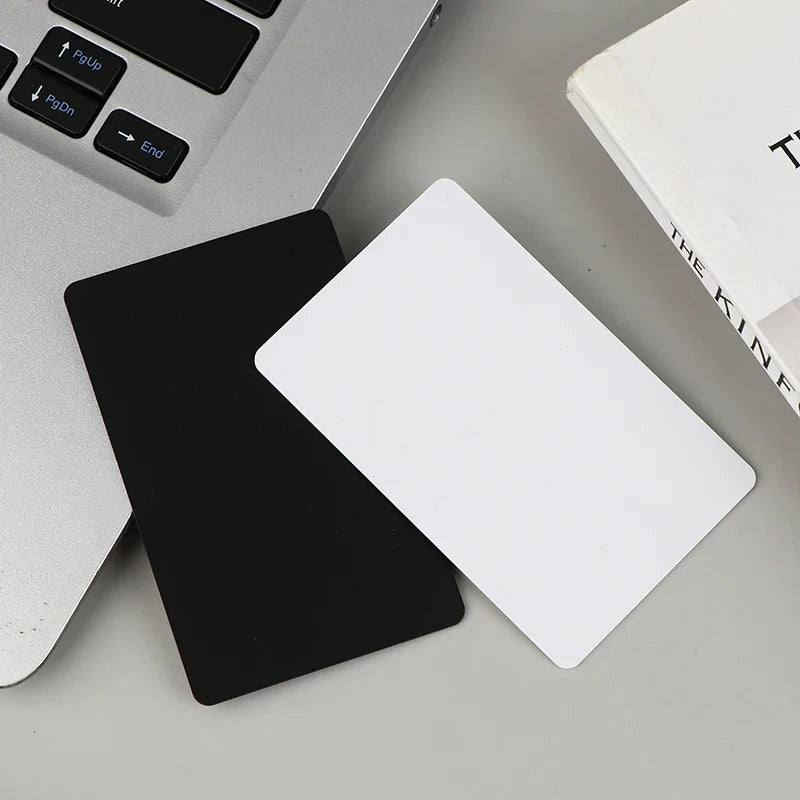 NFC215 Black White Cards Rewritable NFC NT-AG215 PVC Cards Blank Easy Convenient Programmable NFC Business Card by FLIPSTYLEZLLC