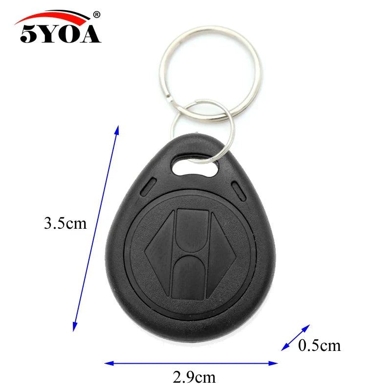 5YOA 10/20pcs 125KHz T5577 Keyfobs Rewritable Duplicate Tag 5200 Proximity Copy Access Card ID Token Ring RFID Cloner Keychain by FLIPSTYLEZLLC