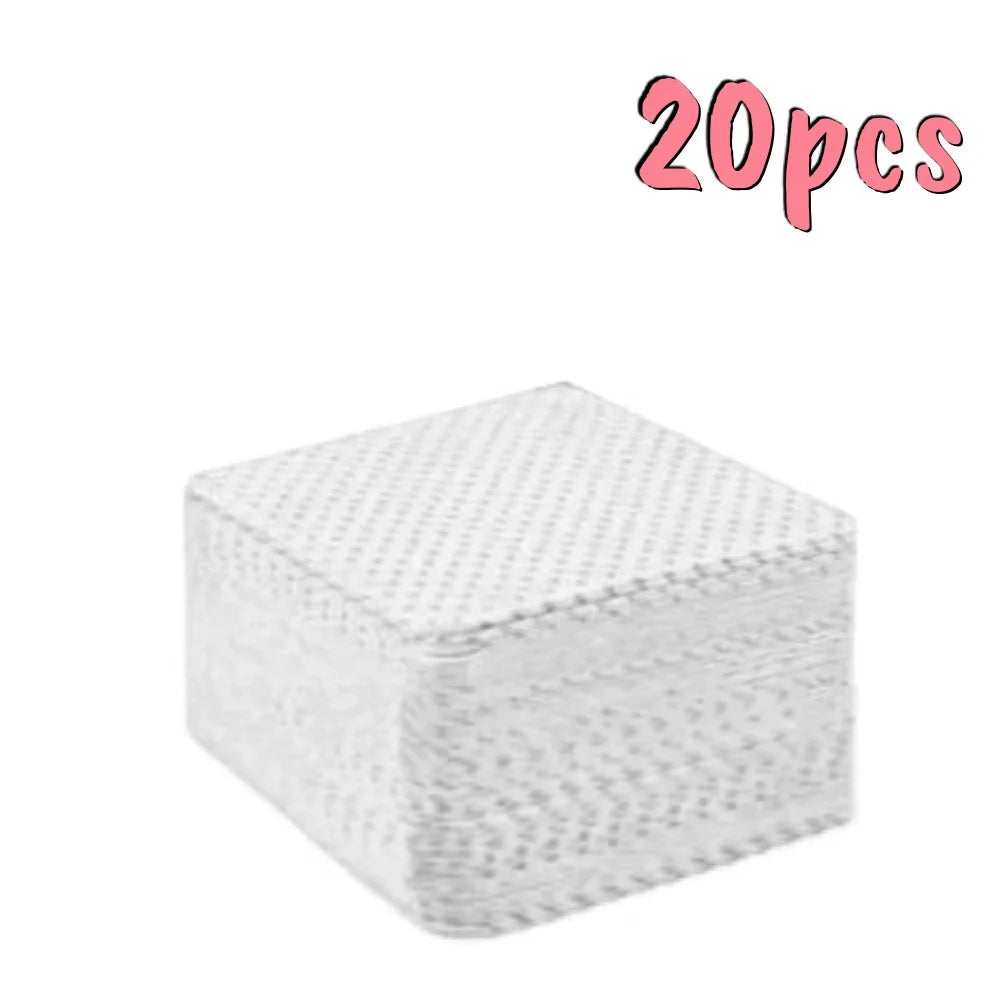 20/600pcs Lint-Free Nail Wipes Gel Cleansing Tissues Aluminum-Free Nail Polish Remover Pads for NaiArt Beauty Cleaning Care Tool by AliExpress