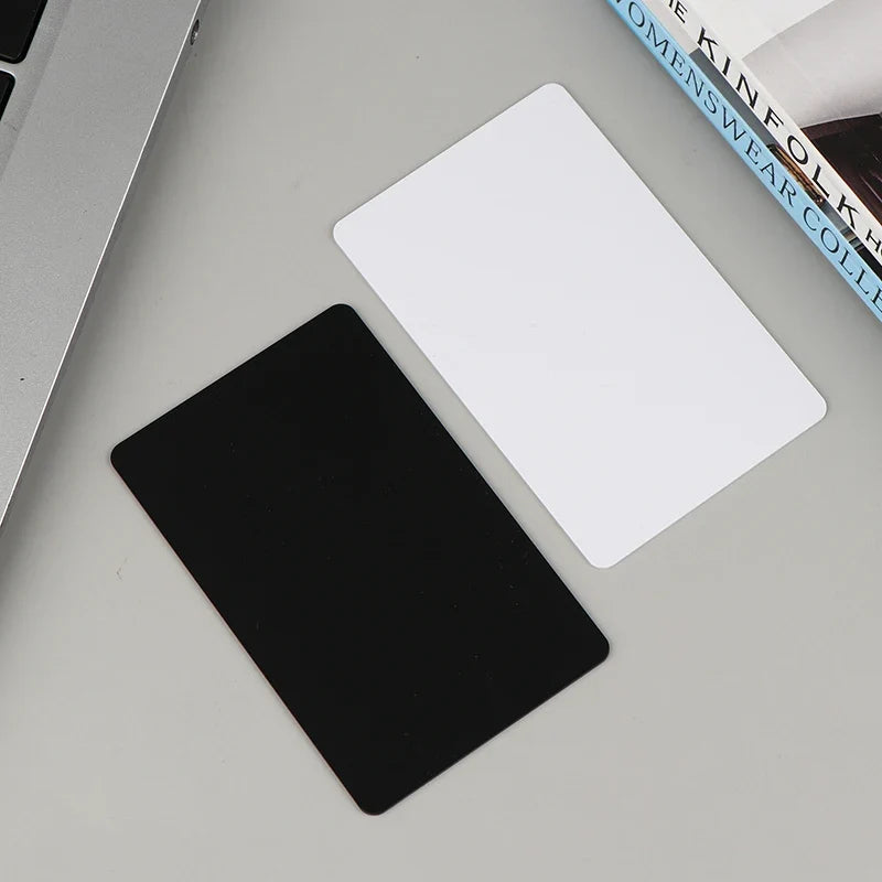 NFC215 Black White Cards Rewritable NFC NT-AG215 PVC Cards Blank Easy Convenient Programmable NFC Business Card by FLIPSTYLEZLLC