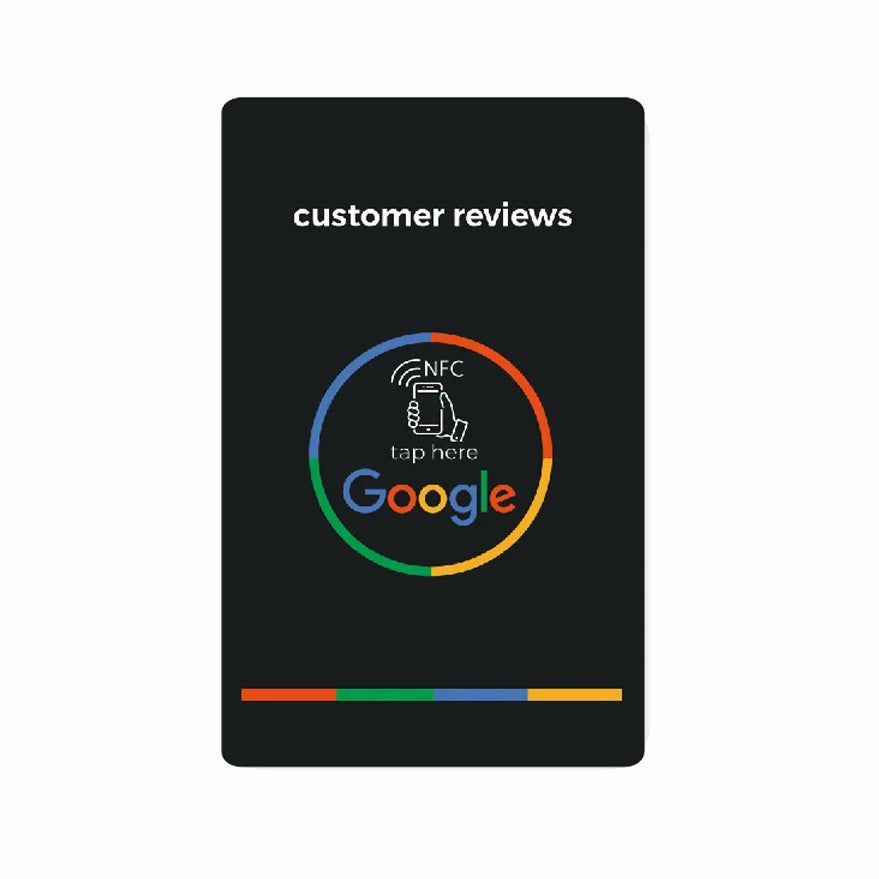 Universal NFC Cards Google Review NFC Card Increase Your Reviews PVC Material Standard Card Size by FLIPSTYLEZLLC