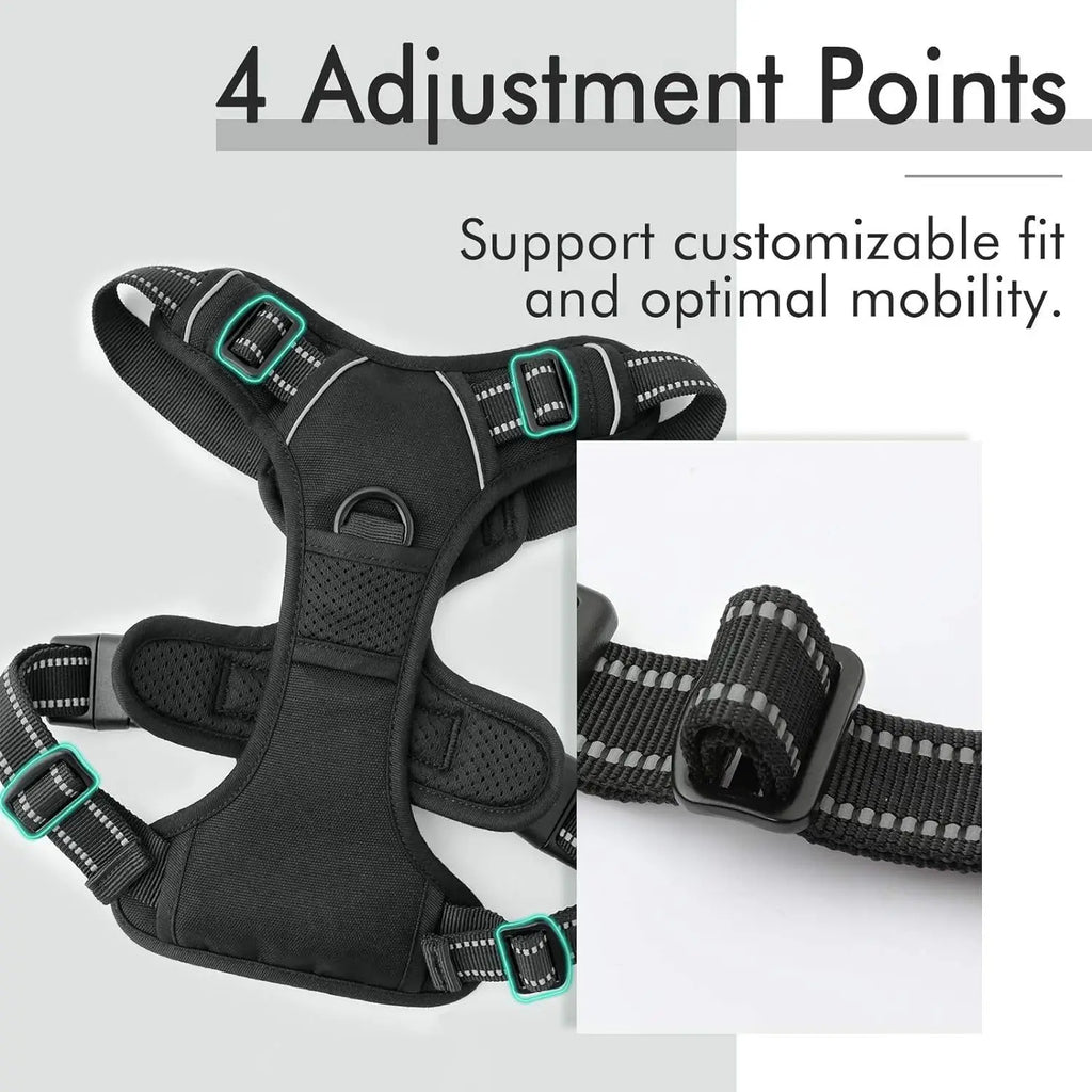 No Pull Dog Harness Large Dog Harnesses Heavy Duty Reflective Easy Control Handle for Large Dog Walking Medium Dogs Pet Supplies by FLIPSTYLEZLLC
