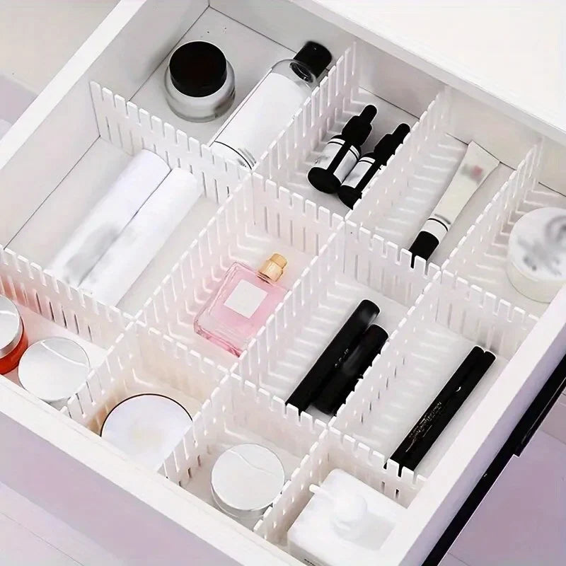 Drawer Divider Adjustable Household Storage Cabinet Combination Cosmetic Underwear Socks Sundries Drawer Organizer Tool by FLIPSTYLEZLLC