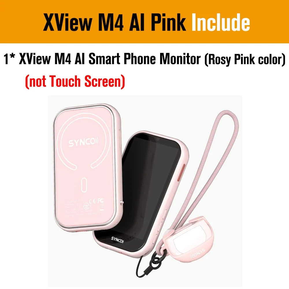 SYNCO XView M4 / M4 AI / M4 Touch Screen Selfie Monitor Screen Vlogging Monitor for iPhone Android Live Streaming TikTok Vlog by FLIPSTYLEZLLC