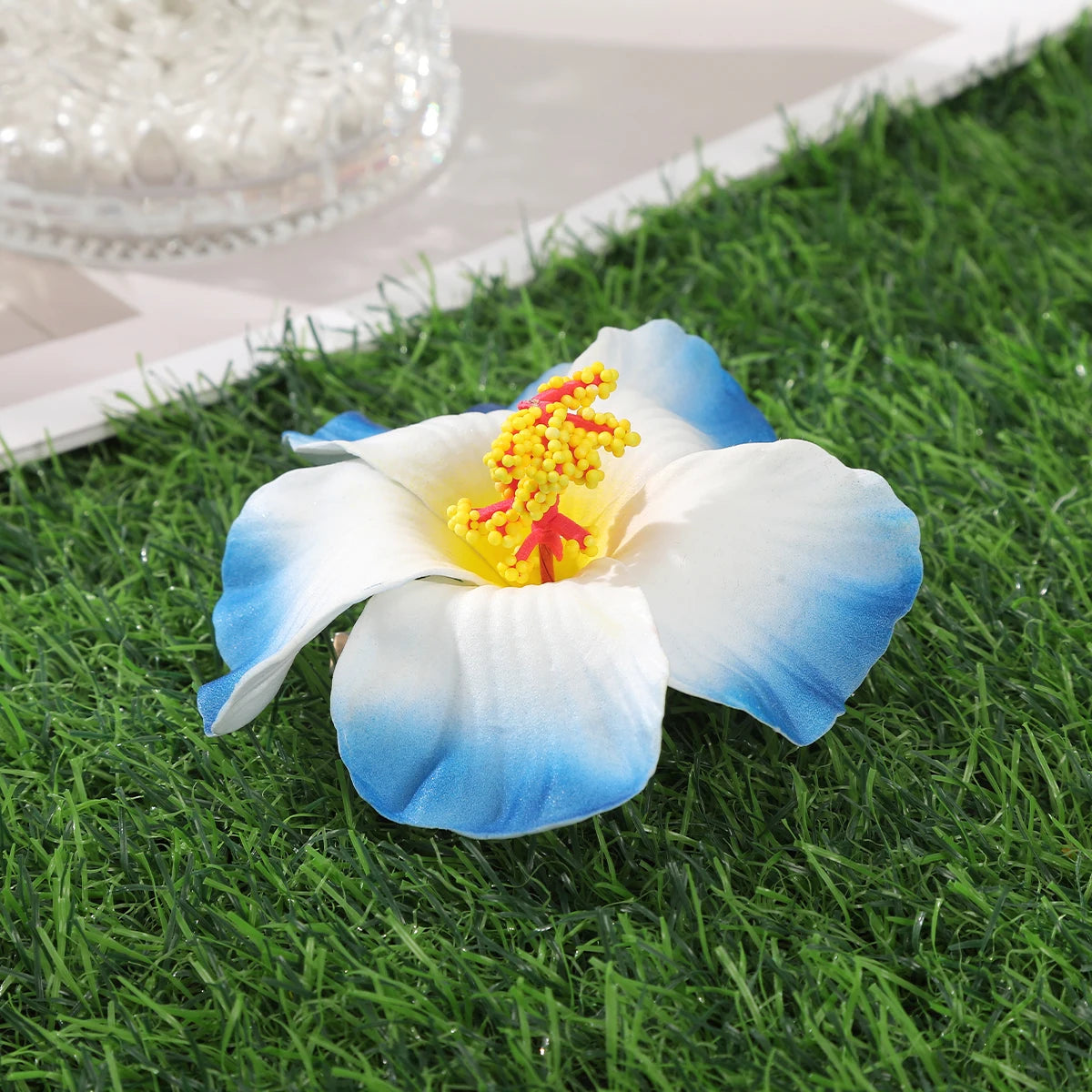 Away Hawaiian Flower Hair Clip by Raspberry Eurybia