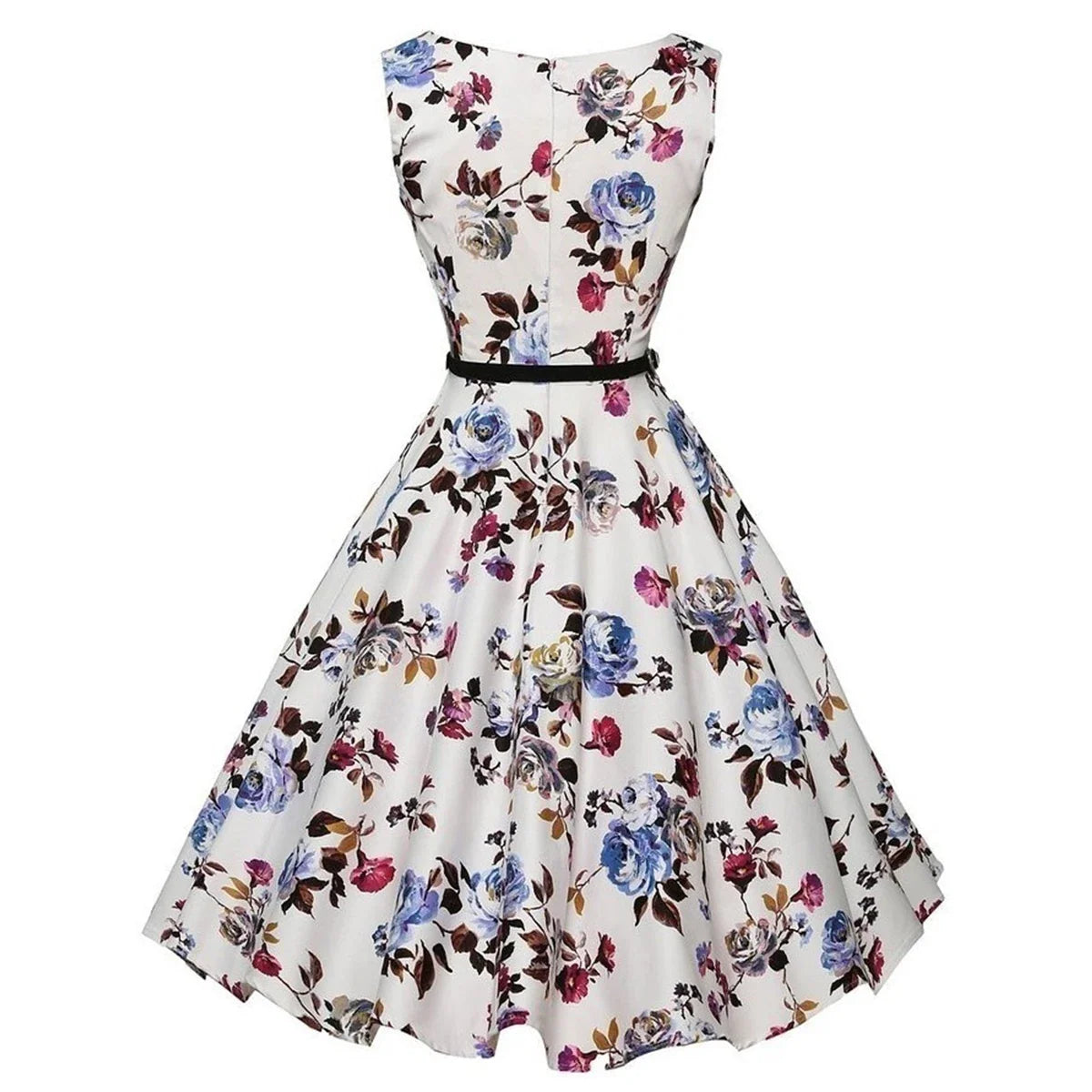 Summer Vestidos Dress Clothing Floral Robe Retro Swing Casual Vintage Rockabilly Dresses by Urban Fashion Icon