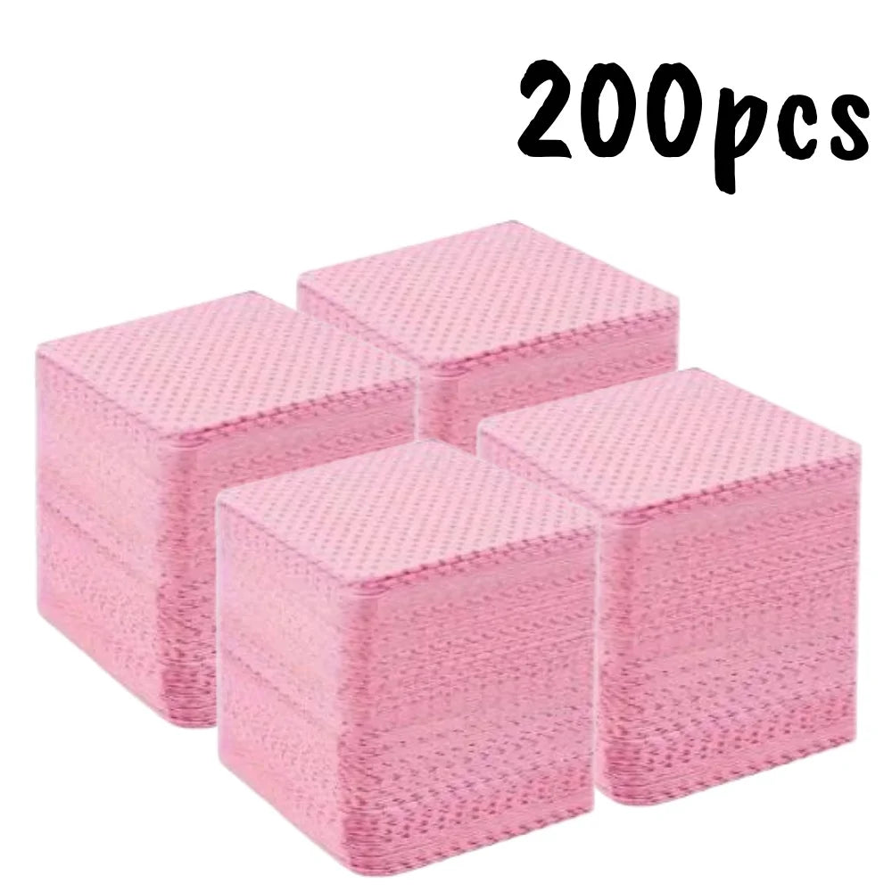 20/600pcs Lint-Free Nail Wipes Gel Cleansing Tissues Aluminum-Free Nail Polish Remover Pads for NaiArt Beauty Cleaning Care Tool by AliExpress