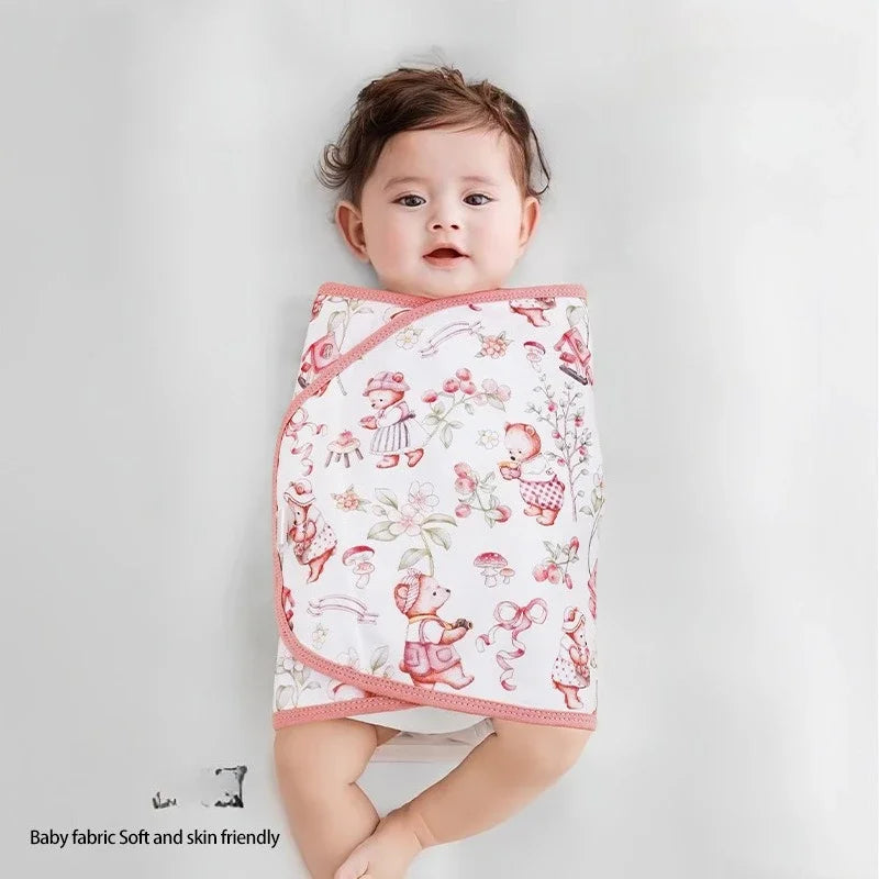 Cotton Baby Swaddle Anti-shock Sleeping Blanket Summer Thin Swaddling Wrap for Newborn Baby Sleeping Bag Bedding Items by FLIPSTYLEZLLC
