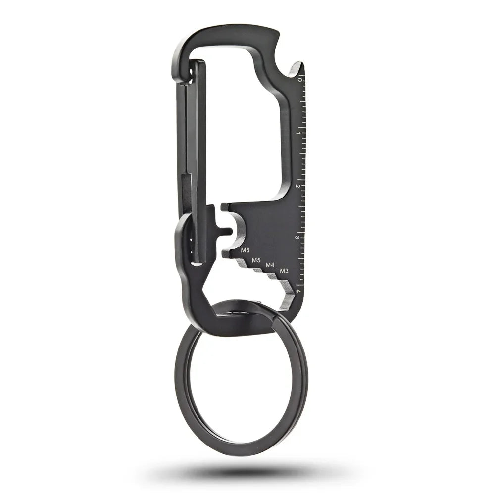 Stainless Steel Personalized Keychains Multifunctional Custom Lettering Keyrings Wrench Tool Bottle Opener Key Chain Ring K421 by FLIPSTYLEZLLC
