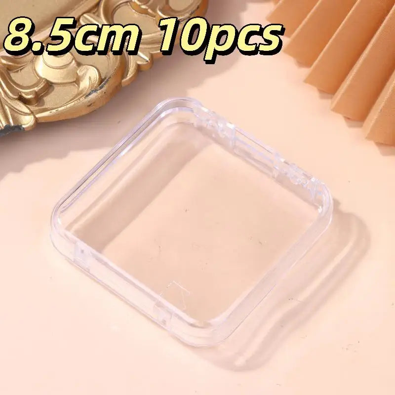 Hot！10/20PCS Press-On Nail Storage Acrylic Boxes Transparent Clear Nail Boxes Jewelry Storage Tool Accessories by FLIPSTYLEZLLC