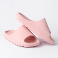 Cloud Pillow Slippers for Women - Pink Shower Shoes for College Dorm by Silver Juneberry