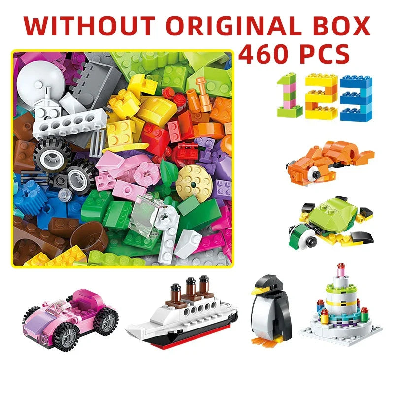 1000 Pcs Parts 500 Pieces Creative Designer DIY Toys Boy Girl Friend Model Building Blocks MOC Classical Bricks Christmas Gift by FLIPSTYLEZLLC