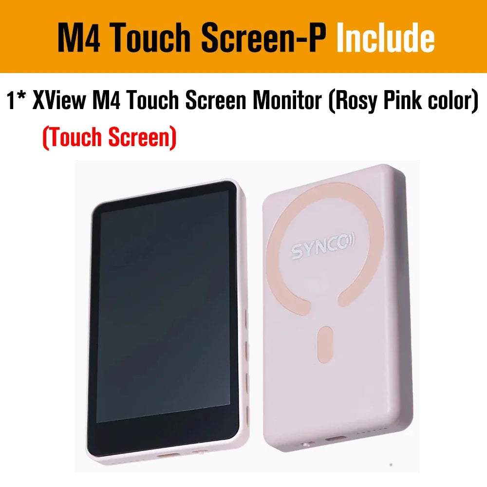 SYNCO XView M4 / M4 AI / M4 Touch Screen Selfie Monitor Screen Vlogging Monitor for iPhone Android Live Streaming TikTok Vlog by FLIPSTYLEZLLC