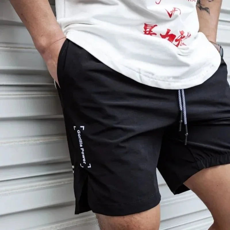 summer Men Shorts Light Weight Thin printing breathable Short Pants Fitness Men Casual Shorts Quick-drying Drawstring Shorts by FLIPSTYLEZLLC