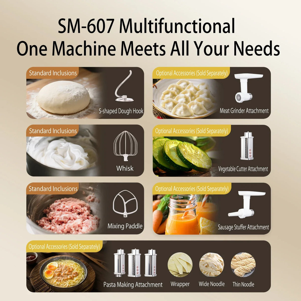 ：Shunran 8L Stand Mixer DC Motor Automatic Dough Kneader Multifunctional Mixer for Home & Commercial Baking by FLIPSTYLEZLLC