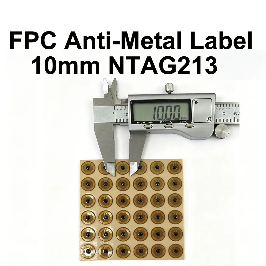 10mm FPC NFC Tag Ntag213 Rewritable Sticker for Iphone Android Devices by FLIPSTYLEZLLC