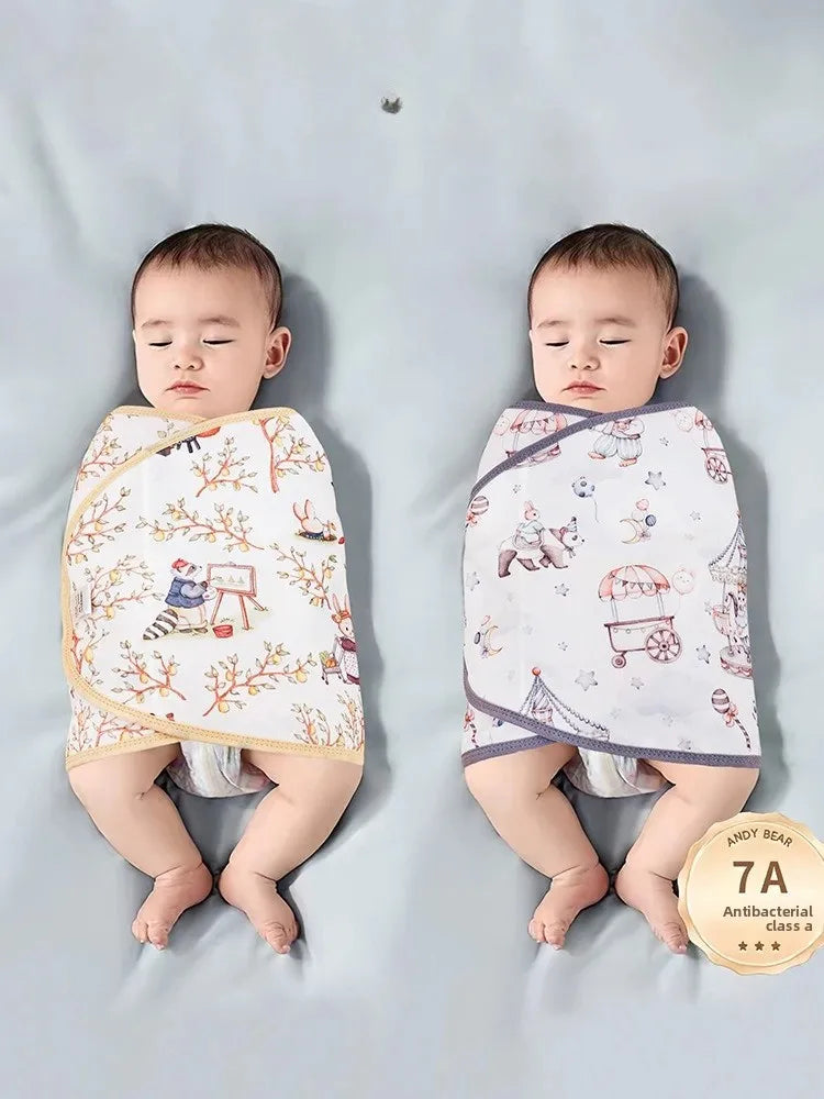Cotton Baby Swaddle Anti-shock Sleeping Blanket Summer Thin Swaddling Wrap for Newborn Baby Sleeping Bag Bedding Items by FLIPSTYLEZLLC