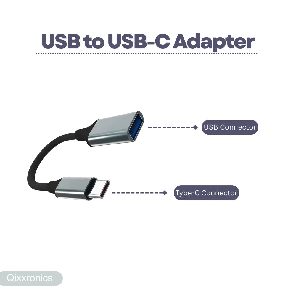 USB to USB-C Adapter with Charging and Data Transfer, Compatible with Apple, Samsung, Chromebook Devices (3 Pack) by FLIPSTYLEZLLC