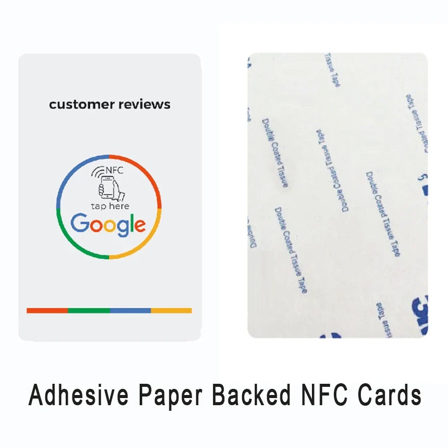 Universal NFC Cards Google Review NFC Card Increase Your Reviews PVC Material Standard Card Size by FLIPSTYLEZLLC