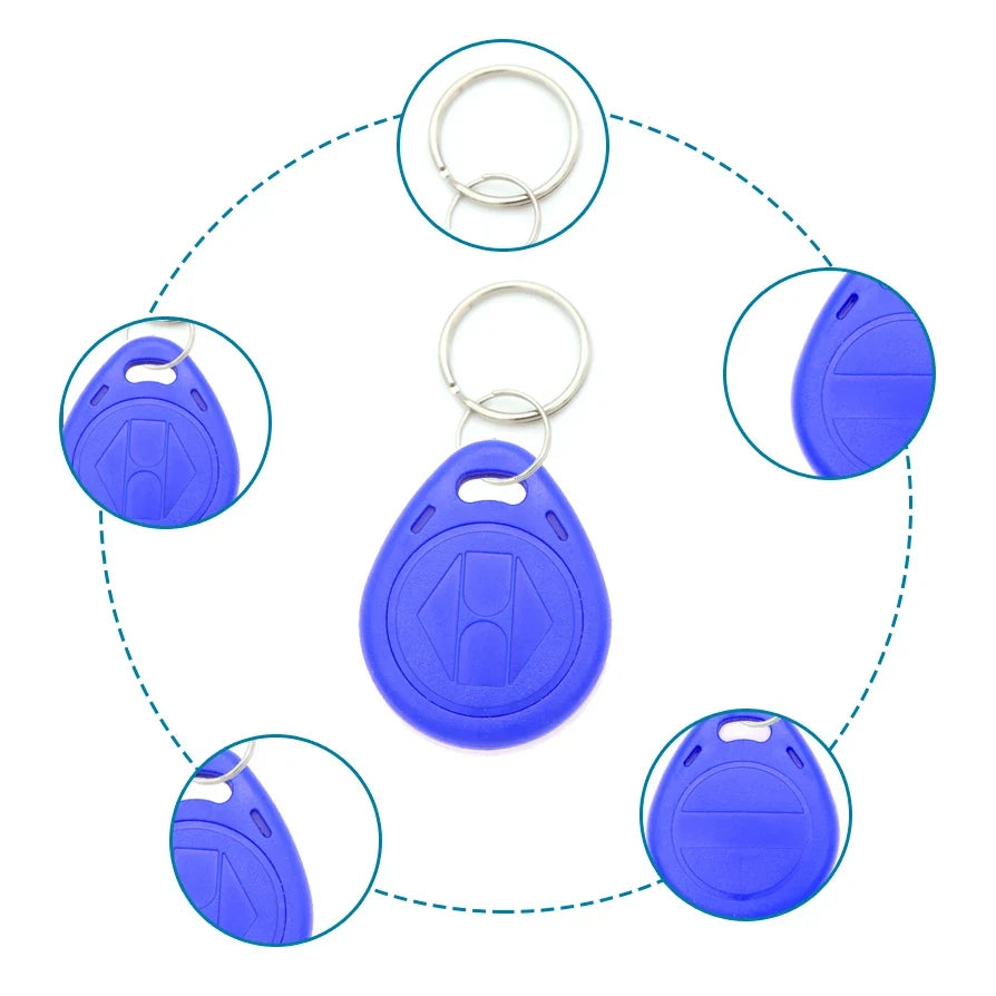 5YOA 10/20pcs 125KHz T5577 Keyfobs Rewritable Duplicate Tag 5200 Proximity Copy Access Card ID Token Ring RFID Cloner Keychain by FLIPSTYLEZLLC