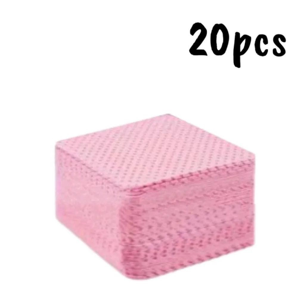 20/600pcs Lint-Free Nail Wipes Gel Cleansing Tissues Aluminum-Free Nail Polish Remover Pads for NaiArt Beauty Cleaning Care Tool by AliExpress