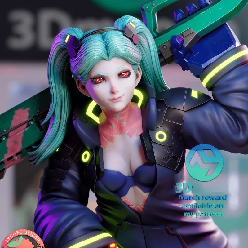 1/24 Scale Cyberpunk Science Fiction Female Warrior Resin Figure Model by FLIPSTYLEZLLC