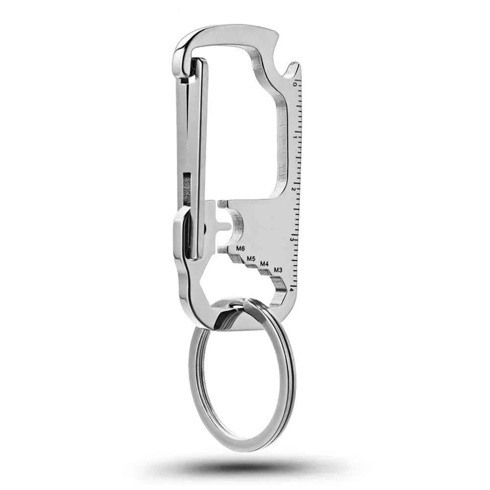 Stainless Steel Personalized Keychains Multifunctional Custom Lettering Keyrings Wrench Tool Bottle Opener Key Chain Ring K421 by FLIPSTYLEZLLC