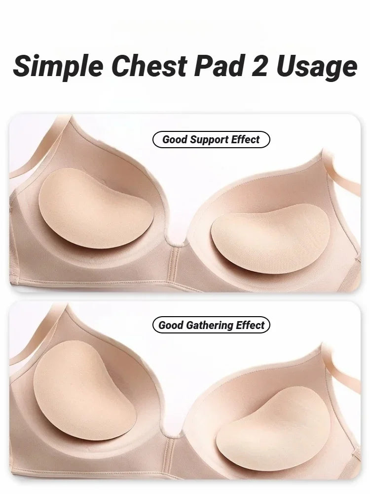 Women Thicker Breathable Sponge Bra Pad Push Up Padded Bikinis Swimsuit Swimwear Bikini Chest Set Bikini by Urban Fashion Icon