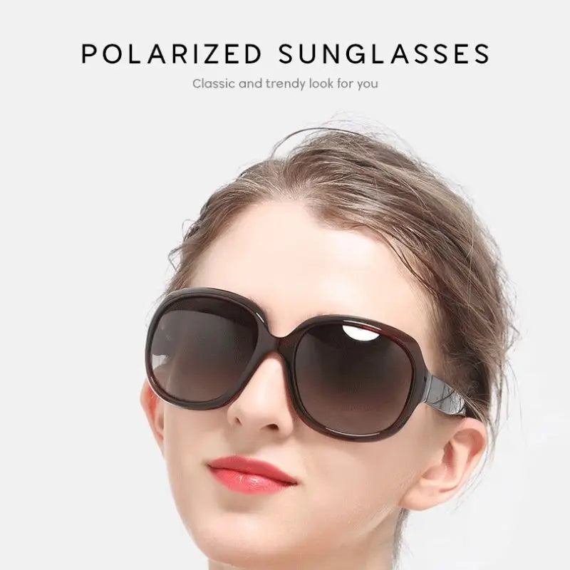 Polarized Women Sunglasses Oversized Anti Reflective UV400 Fashionable Simple Sports Style Drive by FLIPSTYLEZLLC