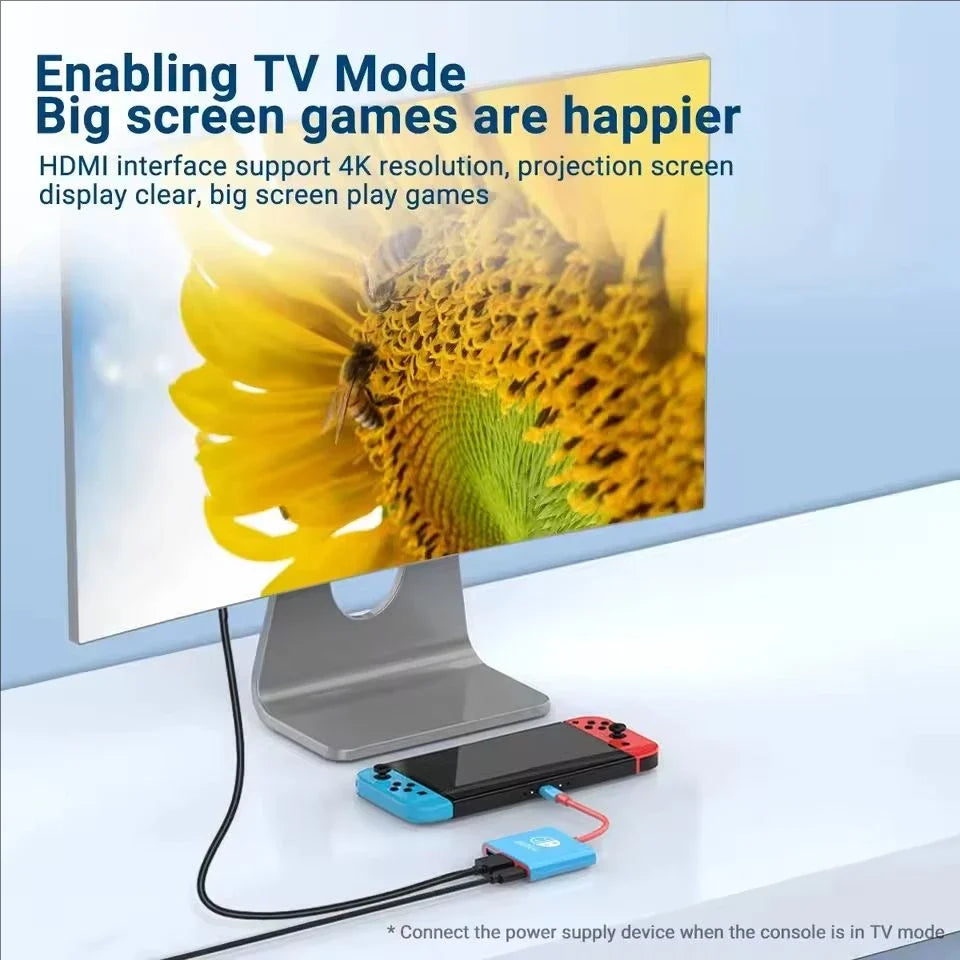 Switch1 Dock 4K HDMI USB 3.0 Hub Adapter USB C Splitter TV Portable Docking Station for Nintendo Laptops PC iPad MacBook Air Pro by FLIPSTYLEZLLC