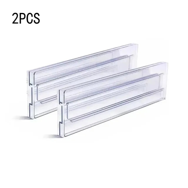 1/2/4/6/8PCS Drawer Wardrobe Dividers Organizers Expandable From Kitchen Drawer Organizer, Clear Plastic Partition Plate Tools by FLIPSTYLEZLLC
