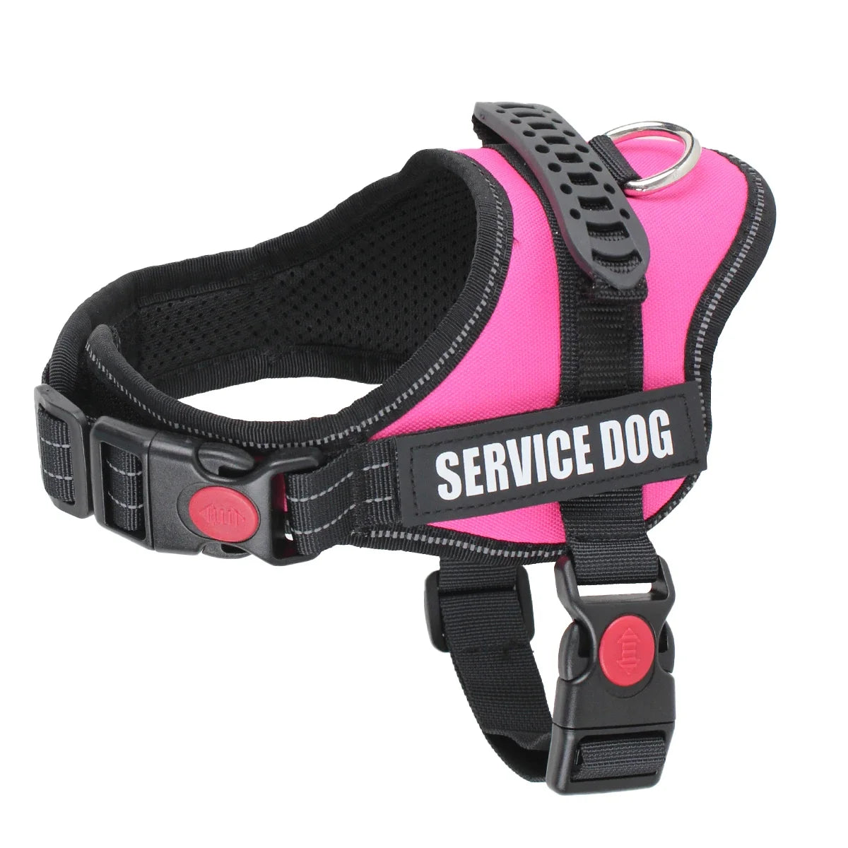 Accept Customise Patches Pet Dog Harness No Pull Reflective Saddle Adjustable Dog Walking For Small Medium And Large Dogs Vest by FLIPSTYLEZLLC