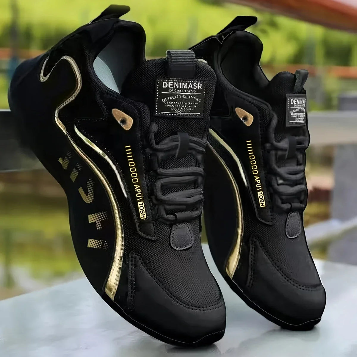 [Breathable | Lightweight] Breathable | Lightweight 1 Pair Men's Training Shoes with Height Increase | Lace-up, Comfortable, for by FLIPSTYLEZLLC