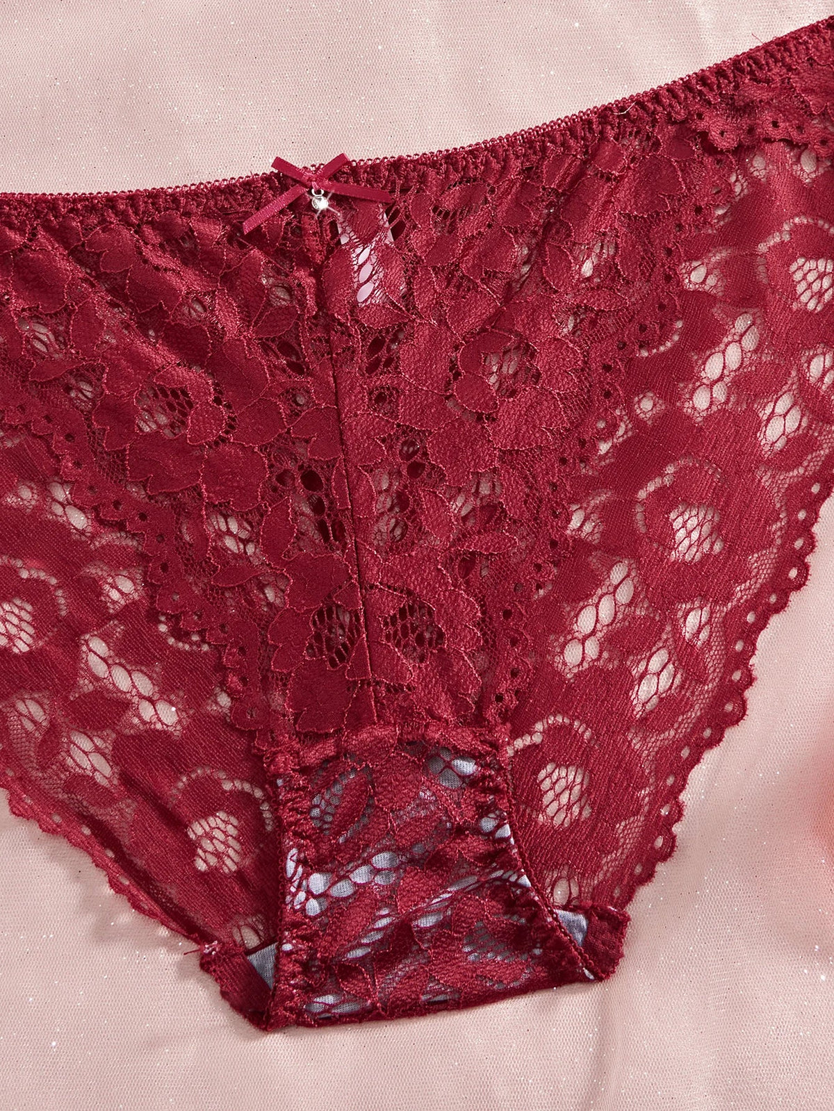 Single of Women's Underwear Set Sexy Lace Patchwork with Push Up Bra Romantic Sheer Women's Panties by Ladyez