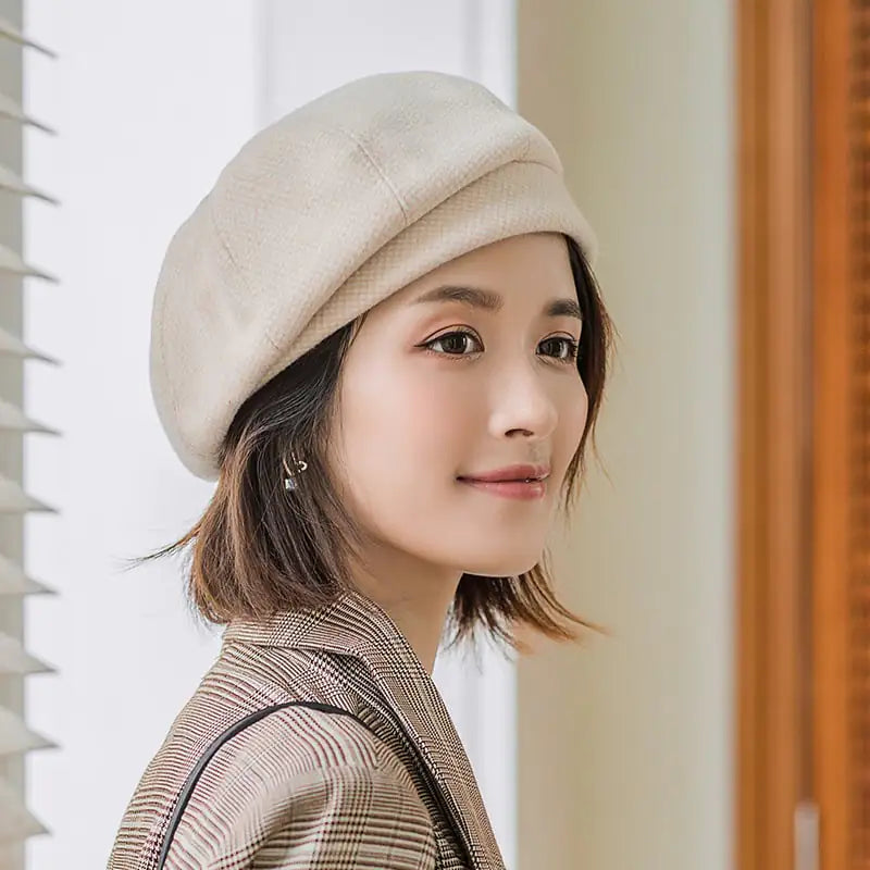 Korean British Retro Octagonal Hat by Trendy Attic Store01