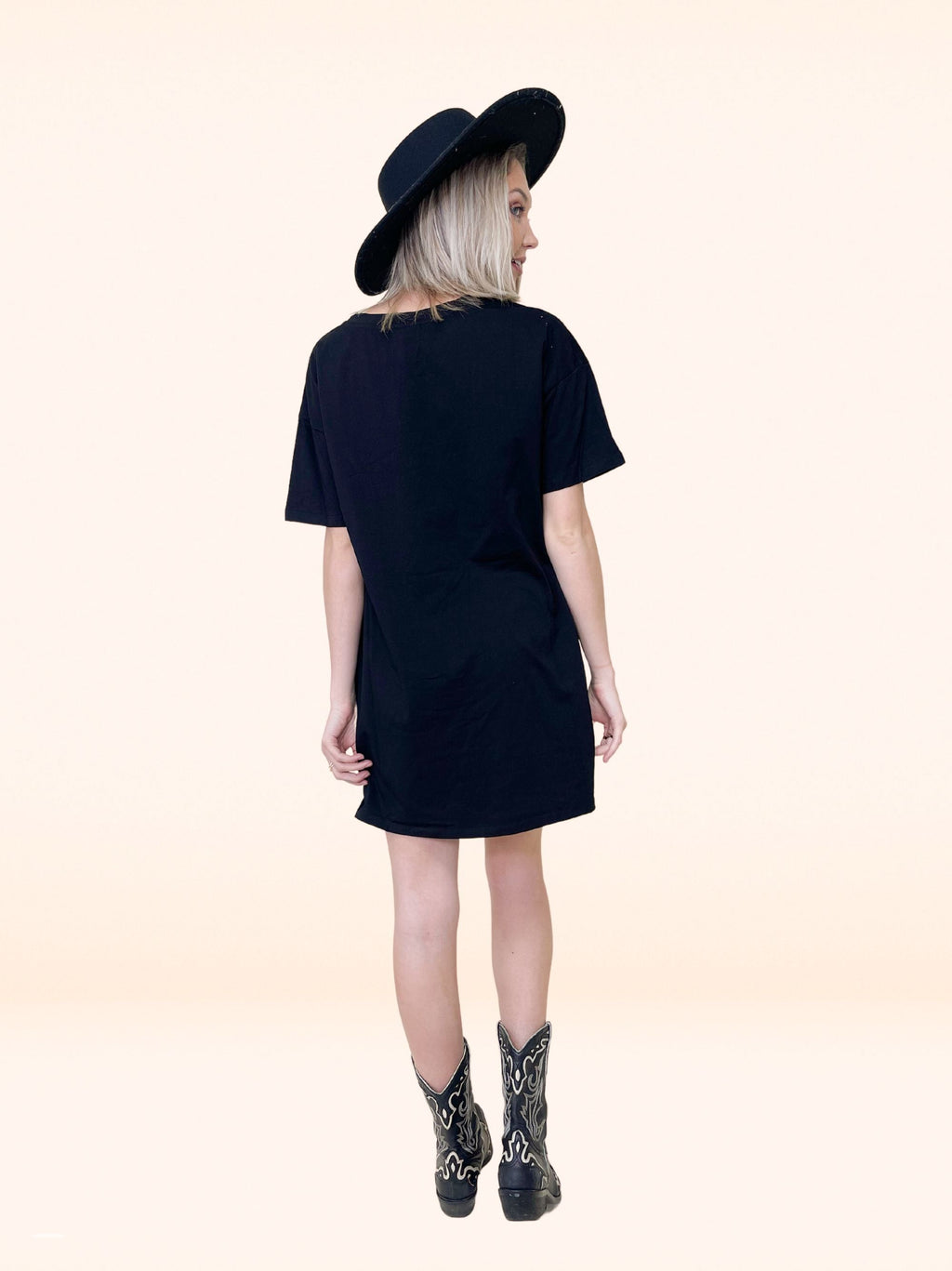 Black T-Shirt Dress by Grace+Emma