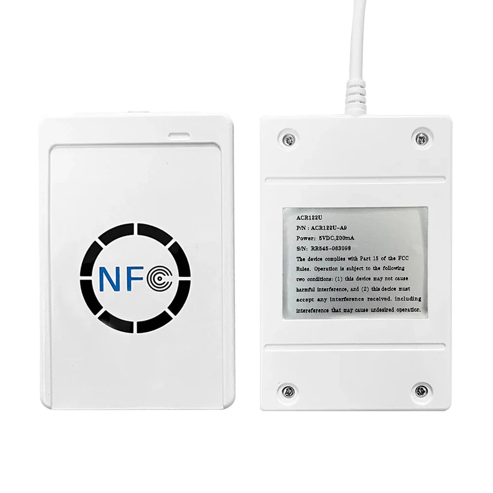 ACR122U RFID access card reader duplicator 13.56MHZ NFC support ISO / IEC18092 smart chip card crack writer by FLIPSTYLEZLLC