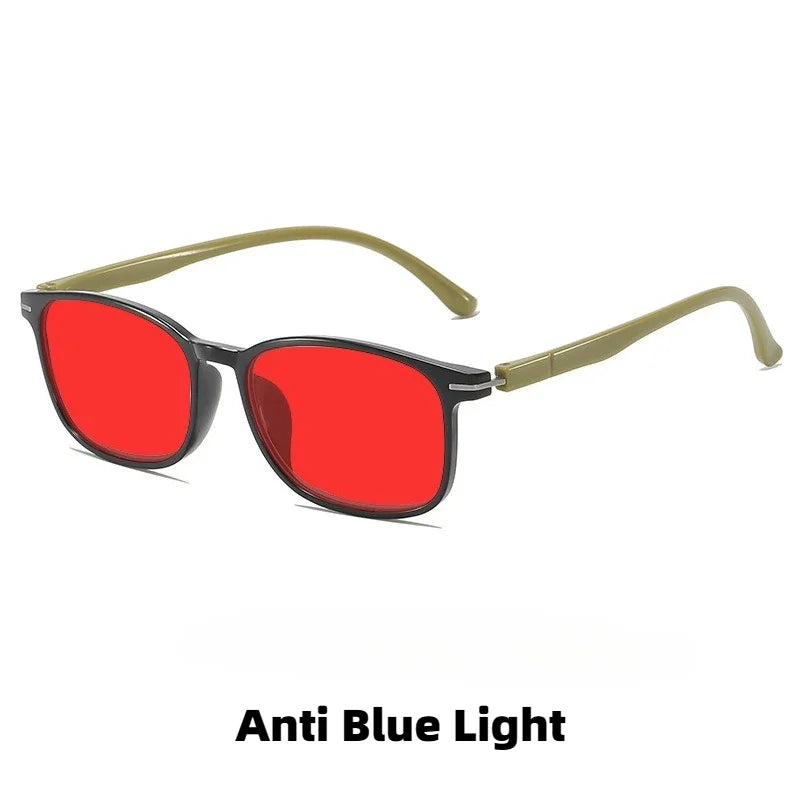 Fashionable Color Blocking Night Vision Blue Light Blocking Glasses Orange or Red Lenses for Computer Gaming Protective Eyewear by FLIPSTYLEZLLC
