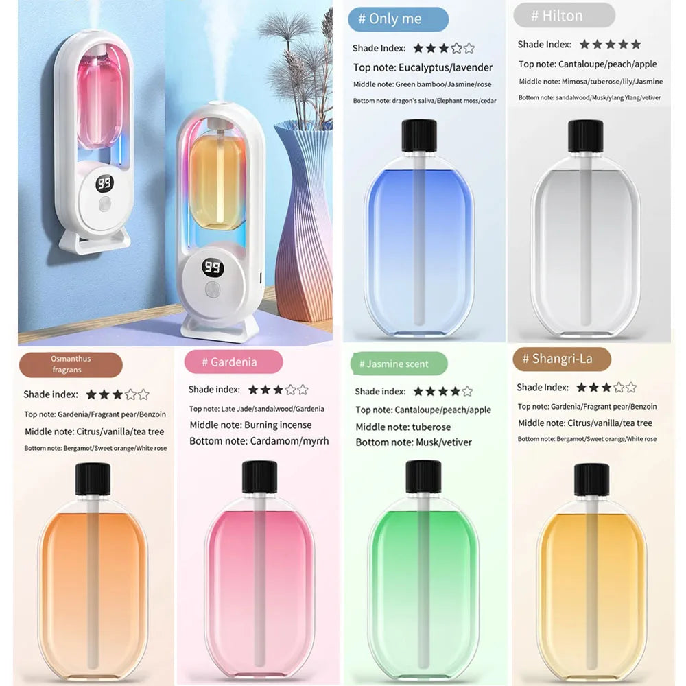 Automatic Fragrance Spraying Different Colors For Different Scents Aromatherapy Essential Oils Different Scents 40ml by FLIPSTYLEZLLC