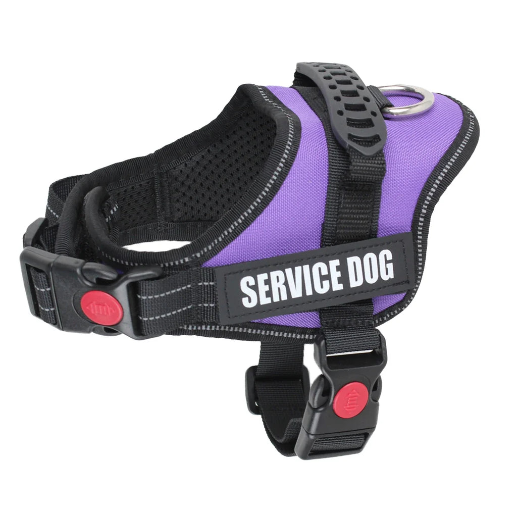 Accept Customise Patches Pet Dog Harness No Pull Reflective Saddle Adjustable Dog Walking For Small Medium And Large Dogs Vest by FLIPSTYLEZLLC