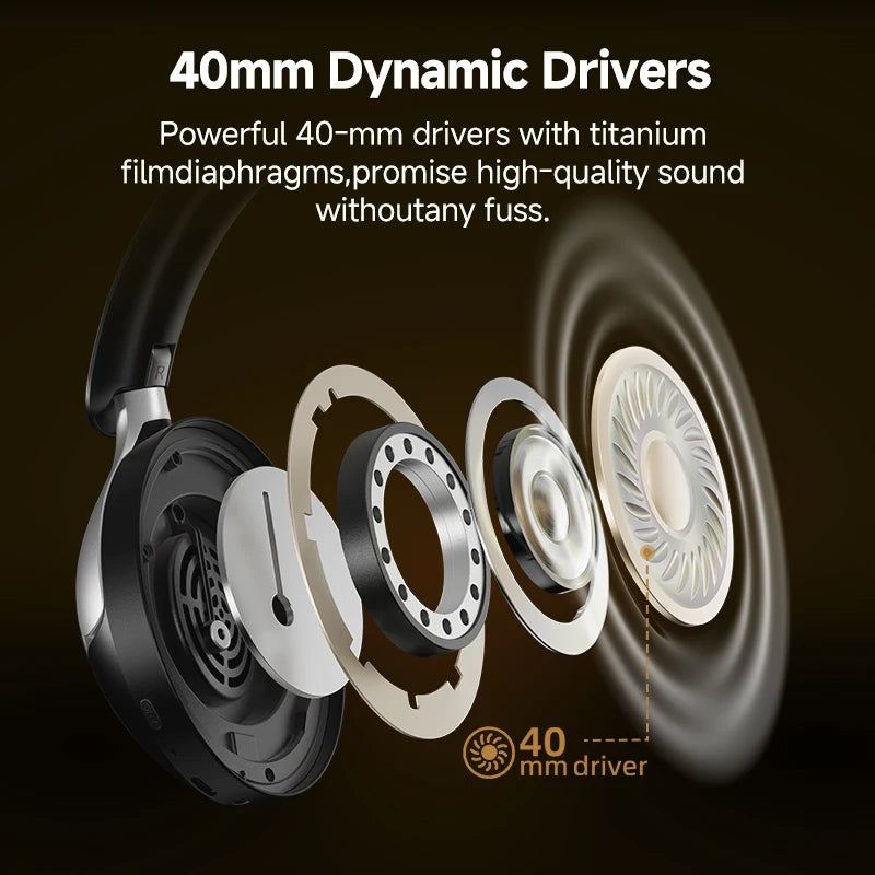 QCY H3 Pro ANC Wireless Headphone 50dB Noise Canceling Hi-Res Spatial by AliExpress