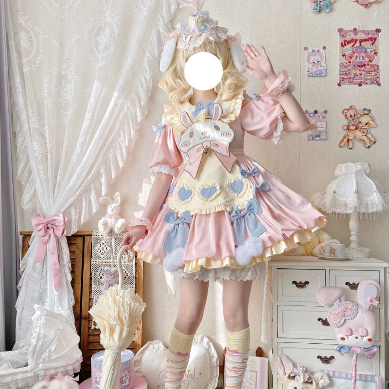 Sweet Lolita Bunny Party Dress by Kore Kawaii