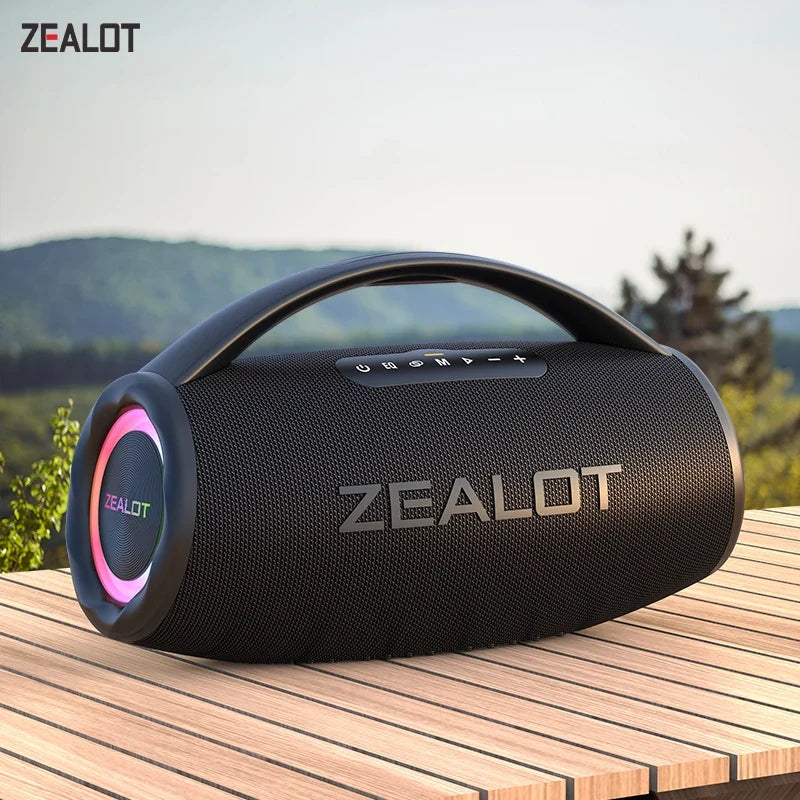 US-S97 80W High Power Portable Bluetooth Speaker RGB colorful Light Waterproof Wireless Subwoofer 360 Stereo Surround TWS FM by FLIPSTYLEZLLC