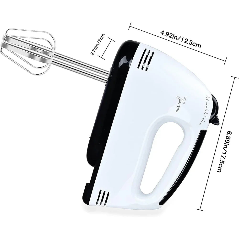 Multifunctional 7 Speed 100W Electric Handheld Mixer Egg Beater Automatic Cream Food Cake Baking Dough Mixer Food Blender Mixer by FLIPSTYLEZLLC