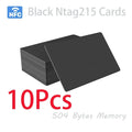 Hilo 5-10PCS NTAG215 Blank NFC Cards PVC Tags NFC215 Black Card 13.56Mhz TagMo Waterproof RFID NFC Phone 504 bytes by FLIPSTYLEZLLC