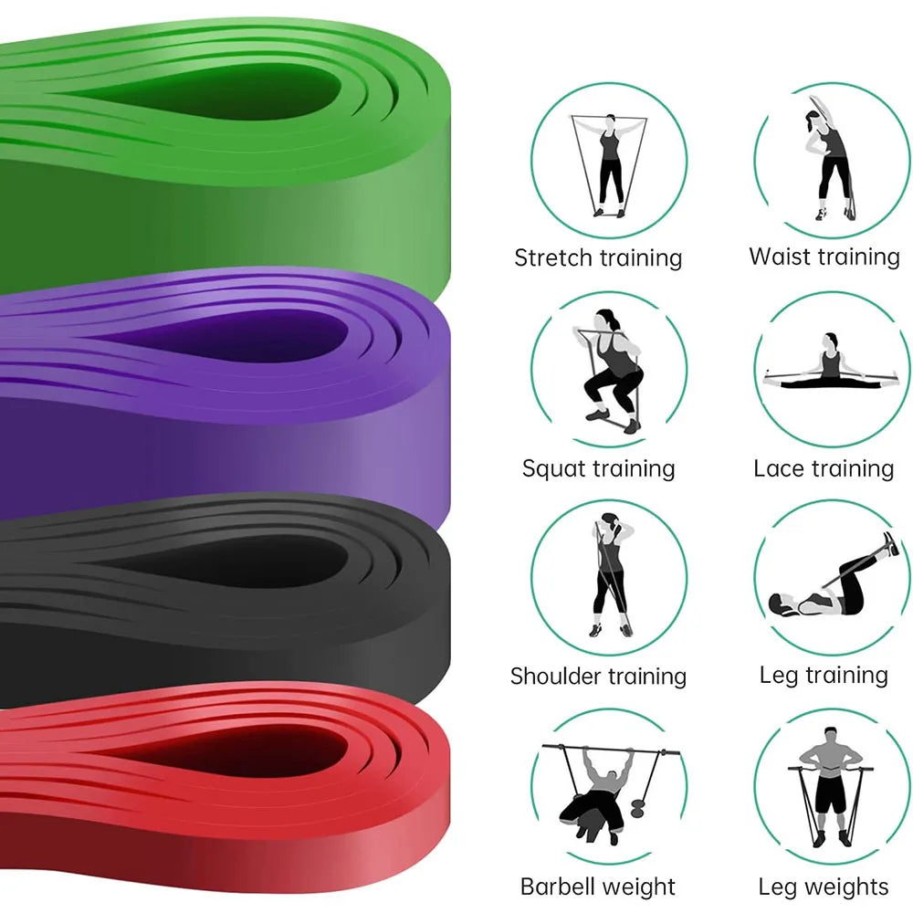 Resistance Band Heavy Duty Latex Sports Elastic Belt Pull Up Assist Bands For Pilates Workout Out Fitness Shape Body Home Gym by Yangchen Chioce Store
