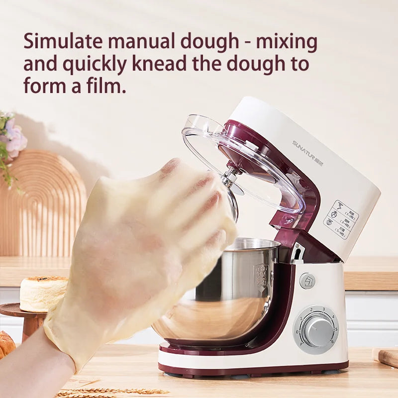 SUNATUR 1063 Stand Mixer 1300W 5.5L Automatic Dough Mixer for Home & Commercial Use Philippines by FLIPSTYLEZLLC