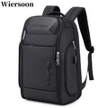 Wiersoon Backpack For Men Waterproof Backpack Large Capacity Business Trip Multifunctional Password Anti-theft Laptop Bag by FLIPSTYLEZLLC
