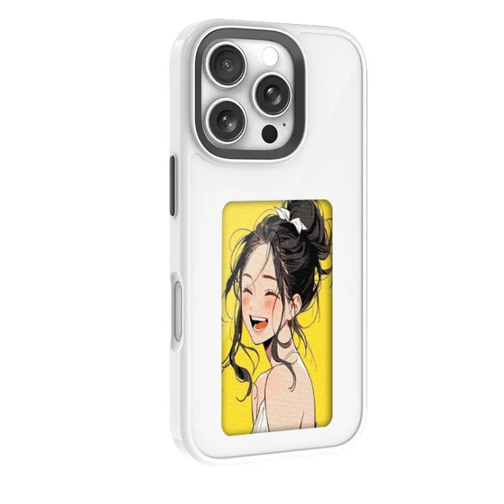 NFC 16promax iphone case E-ink screen four colors Image Transmission For Iphone 15 14 13 Pro Max DIY Cases Battery Free by FLIPSTYLEZLLC